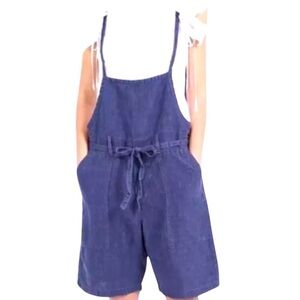 Current/Elliott Chore Overalls, bib, 0/27, bohemian, linen, prariecore